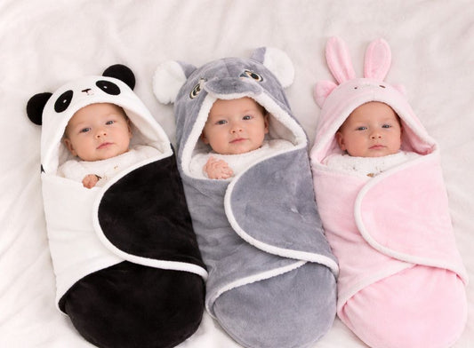 SnuggleWrap™ – מגבת עיטוף בעיצוב חיות לתינוק